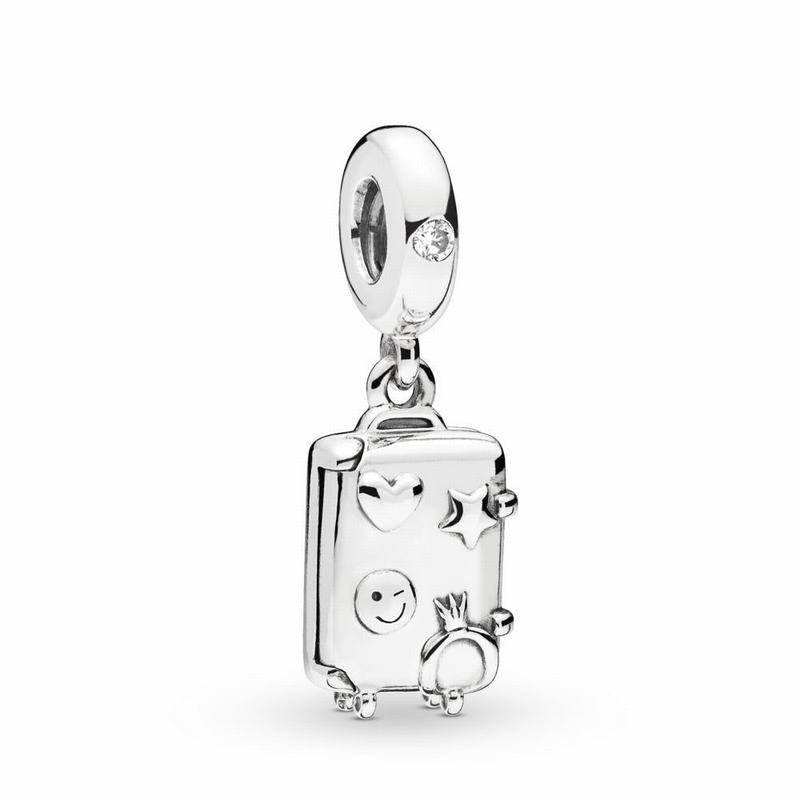 Pandora Australia Suitcase Dangle Charm - Sterling Silver | NVQRXO675